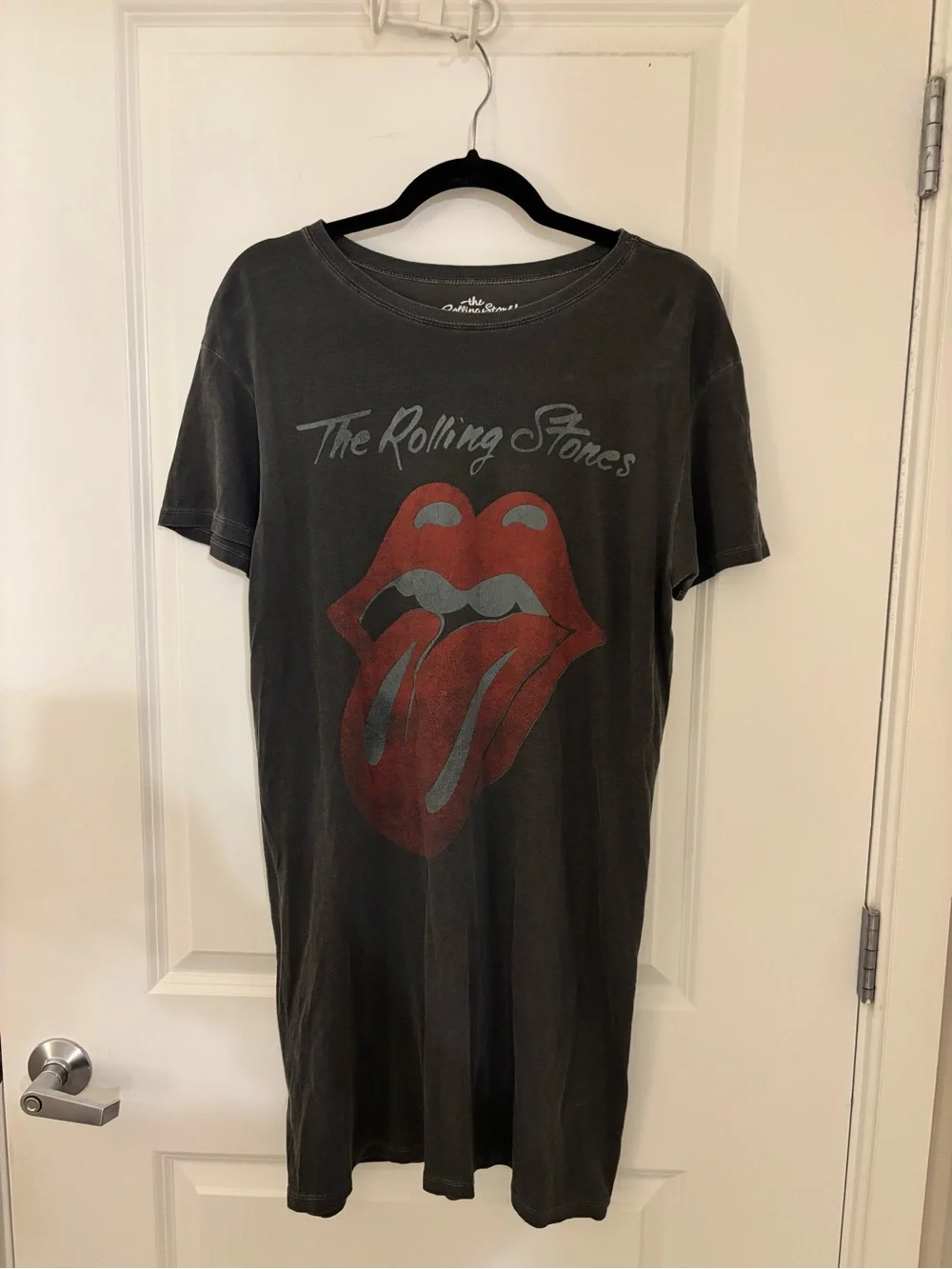 the Rolling Stones Gray Logo Crewneck Tee - Picture 1 of 3